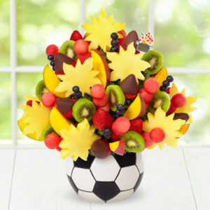 Edible soccer ball Father's Day arrangement
